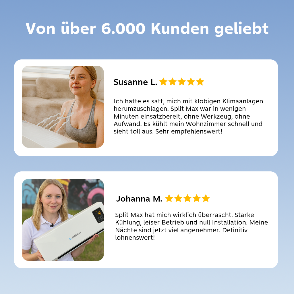 SplitMax™ – Tragbare Turbo-Klimaanlage